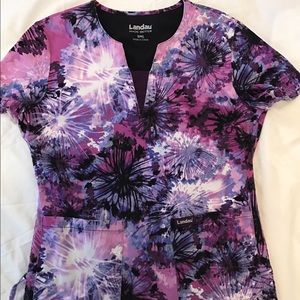Shades of Purple Scrub Top